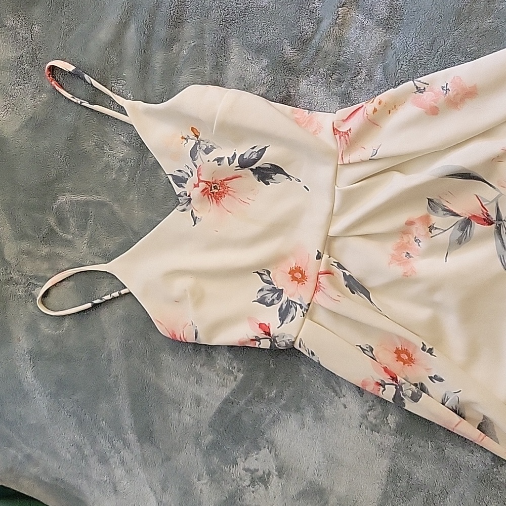 Monteau small short dress, white and pink